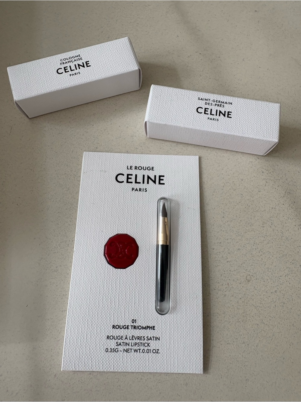 CELINE Sample Set / Perfume, Cologne, Lipstick